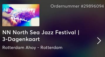 North Sea Jazz 3 dagen kaart 11,12 en 13 juli beschikbaar voor biedingen