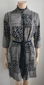 beige zwarte travelstofjurk STUDIO ANNELOES maat M, Kleding | Dames, STUDIO ANNELOES, Ophalen of Verzenden, Zo goed als nieuw