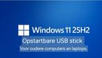 Windows 11 25H2 NL op USB stick voor oudere Pc's en laptops, Computers en Software, Besturingssoftware, Verzenden, Nieuw, Windows