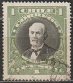 1376. Chili 112 gest. Anibal Pinto, Postzegels en Munten, Postzegels | Amerika, Ophalen of Verzenden, Zuid-Amerika, Gestempeld
