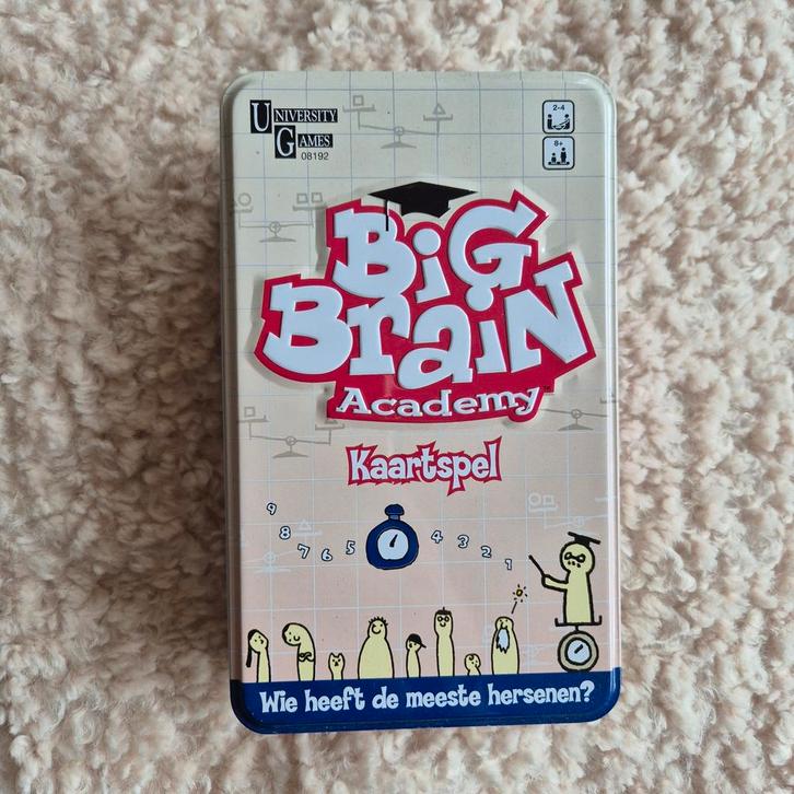 Big Brain Academy Kaartspel, Hobby en Vrije tijd, Gezelschapsspellen | Kaartspellen, Zo goed als nieuw, Een of twee spelers, Drie of vier spelers