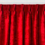 Velour Gordijn - Rood, Nieuw, 200 cm of meer, Rood, Verzenden