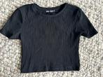 Nog heel nette korte zwarte top van ZARA maat S, Verzenden, Nieuw, Korte mouw, Maat 36 (S)