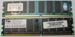 2 x 512MB DDR-400MHz PC RAM modules, Computers en Software, RAM geheugen, Gebruikt, Verzenden, DDR, Desktop