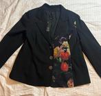 Yoek prachtige stretch blazer 50, Kleding | Dames, Grote Maten, Verzenden, Zo goed als nieuw, Zwart, Jasje of Colbert
