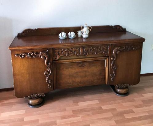 mooie Art Deco dressoir, Huis en Inrichting, Kasten | Dressoirs, Gebruikt, 50 tot 100 cm, 25 tot 50 cm, Met lade(s), Met deur(en)