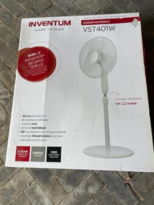 statiefventilator ventilator VST401W Inventum NIEUW, Witgoed en Apparatuur, Ventilatoren, Zo goed als nieuw, Statiefventilator