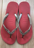 Havaianas slipper 41 / 42 usa 9 koraal roze met brons goud, Slippers, Ophalen of Verzenden, Roze, Gedragen
