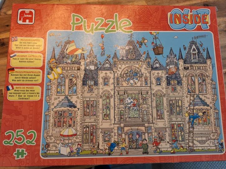 Jumbo Inside Out Puzzel - 252 Stukjes, Hobby en Vrije tijd, Denksport en Puzzels, Zo goed als nieuw, Legpuzzel, Minder dan 500 stukjes