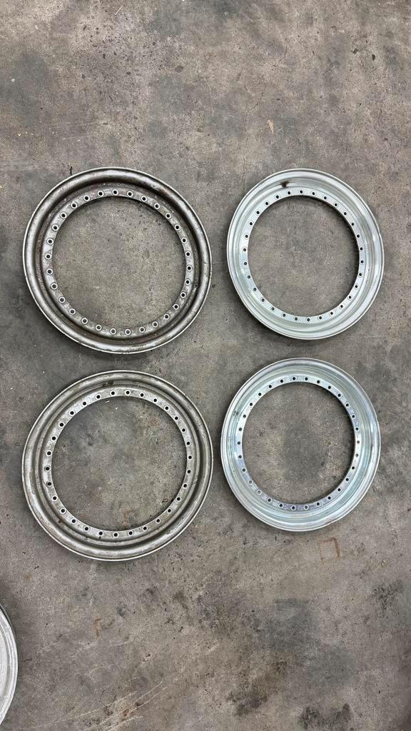 4x 0,5J BBS RS RM randen, Auto diversen, Wieldoppen, Gebruikt, Ophalen of Verzenden