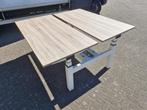 Gispen zit-sta elektrisch duo bureau met nieuwe bladen ( 4x, Huis en Inrichting, Bureaus, Postbus, Info@gispen.nl, Stabureau, Ophalen of Verzenden