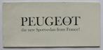 Folder Peugeot 403 uit 1958, Gelezen, Verzenden, Diverse schrijvers, Peugeot