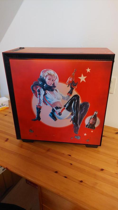 Zeldzame NZXT H700 Nuka Cola editie, Computers en Software, Computerbehuizingen, Zo goed als nieuw, Ophalen of Verzenden