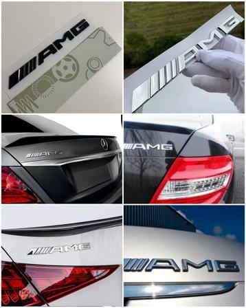 AMG kofferbak embleem chroom of zwart beschikbaar voor biedingen