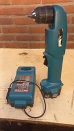 Makita DA392DWD haakse schroeftol 9,6Volt + accu + lader, Gebruikt, Variabele snelheid, Ophalen of Verzenden, Boor- en Schroefmachine