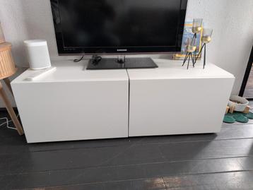 Ikea Besta kastjes 2 stuks wit