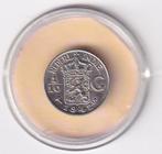 Nederlands Indie 1/10 Gulden 1942 PS  Zeer Fraai, Verzenden, Zilver, 10 cent, Koningin Wilhelmina