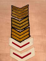 Serie rangen marine jaren 50, Verzamelen, Ophalen of Verzenden, Marine, Nederland, Embleem of Badge