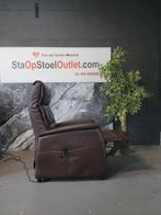 Sta op Stoel Ciar Leder Mokkabruin, Gebruikt, Minder dan 75 cm, Leer, Ophalen of Verzenden