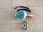 Duikmasker, duikbril, 2 snorkels, Ophalen, Gebruikt