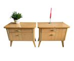 2 vintage retro nachtkastjes, Antiek en Kunst, Antiek | Meubels | Kasten, Ophalen of Verzenden