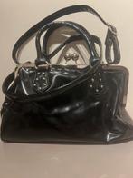 David jones lak leren zwarte Handtas, crossbody,schouderriem, Ophalen of Verzenden, Zo goed als nieuw, Zwart, Schoudertasje