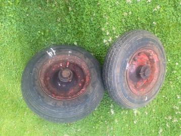 Asstomp met wiel as stomp wielen 4.00-8 belast 300kg  beschikbaar voor biedingen
