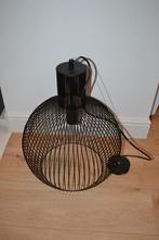 Design metalen ronde hanglamp (eettafellamp) zwart Ø40cm, Ophalen, Zo goed als nieuw, Metaal, Modern