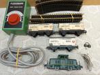 FLEISCHMANN  AMSTEL BIER TREINTJE MET RAIL TRAFO LEUK SETJE, Hobby en Vrije tijd, Gebruikt, Gelijkstroom, Fleischmann, Rails