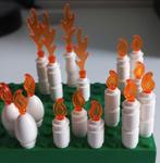 Lego flames candles vlammetjes kaarsen, Ophalen of Verzenden, Zo goed als nieuw, Losse stenen, Lego