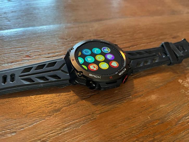 Smartwatch - 1.45" AMOLED Display - Uitgebreide Functies, Sieraden, Tassen en Uiterlijk, Sporthorloges, Zo goed als nieuw, Android