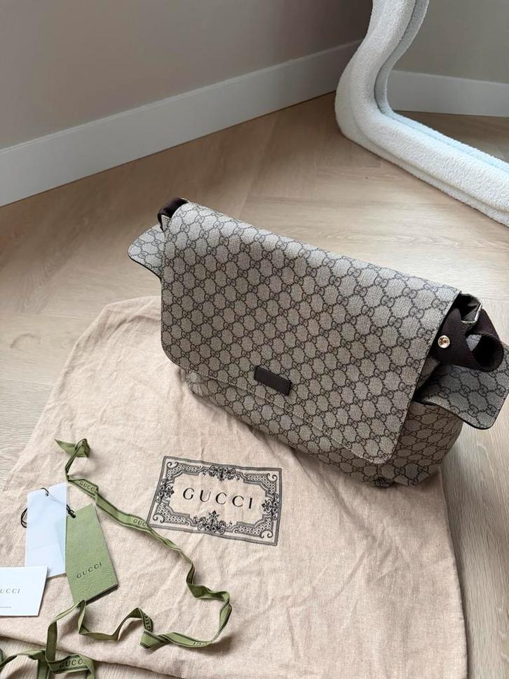 Gucci Luiertas -, Sieraden, Tassen en Uiterlijk, Tassen | Damestassen, Zo goed als nieuw, Overige typen, Beige, Ophalen