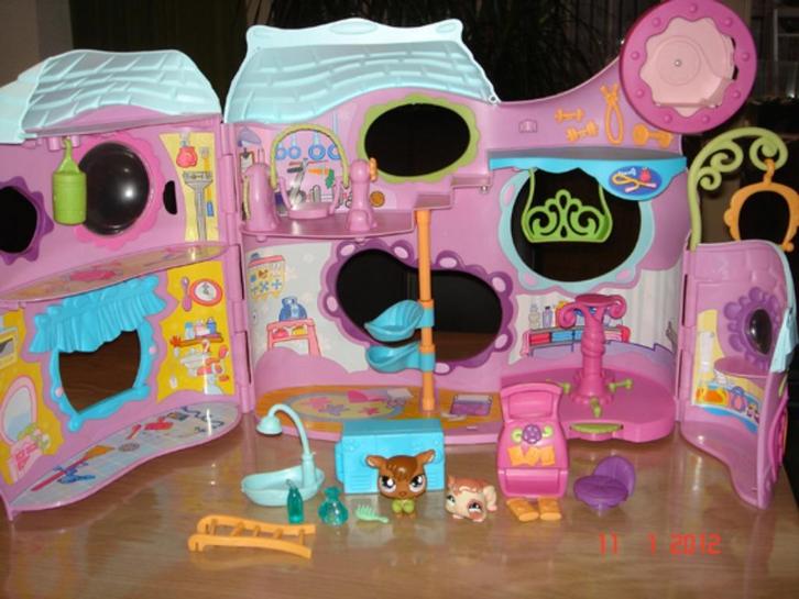 Littlest Petshop Fitness/gym huis met extra's, Verzamelen, Poppetjes en Figuurtjes, Zo goed als nieuw, Ophalen of Verzenden