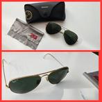 Ray-Ban Aviator RB3025 – goud / groen polarized, Gebruikt, Zonnebril, Ophalen of Verzenden, Ray-Ban