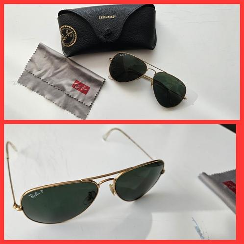 Ray-Ban Aviator RB3025 – goud / groen polarized, Sieraden, Tassen en Uiterlijk, Zonnebrillen en Brillen | Heren, Gebruikt, Zonnebril