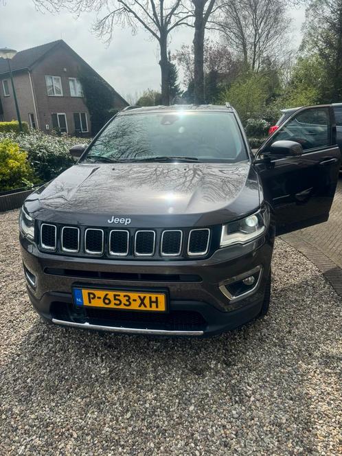 Jeep Compass 1.4 Multiair Limited 170pk 4x4 Aut 2018 Grijs, Auto's, Jeep, Bedrijf, Compass, 4x4, ABS, Achteruitrijcamera, Adaptieve lichten