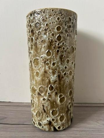 Pieter Groeneveldt grote kokervaas keramiek 1970's beschikbaar voor biedingen