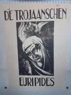 Originele Poster Trojaansen Euripidis Theater, Verzenden, A1 t/m A3, Reclame, Rechthoekig Staand