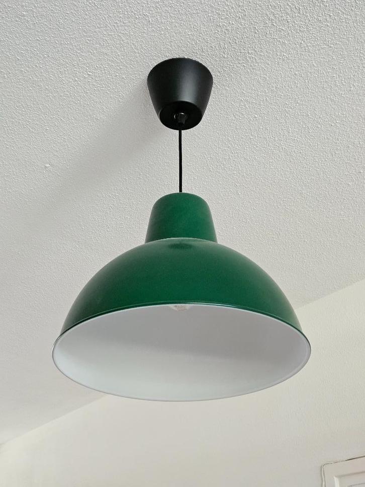 Ikea lamp SKURUP groen, Huis en Inrichting, Lampen | Hanglampen, Zo goed als nieuw, Minder dan 50 cm, Metaal, Ophalen