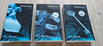 E.L. James - Vijftig tinten. 3 delen voor 5 euro! beschikbaar voor biedingen