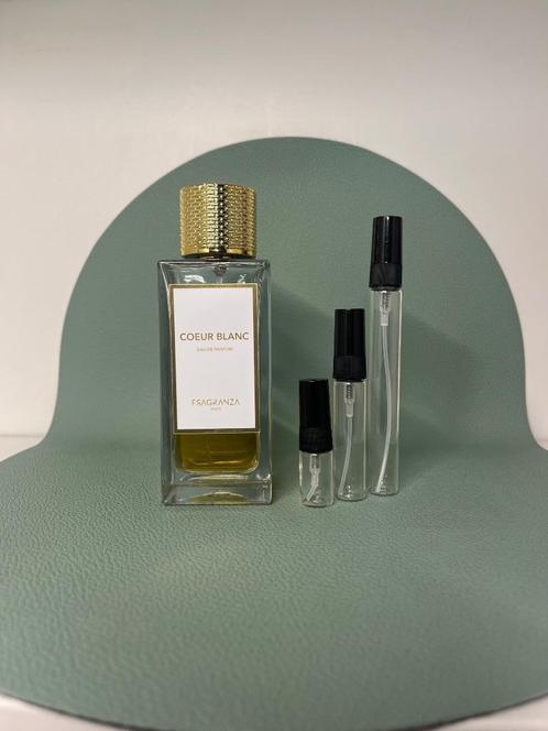 Fragranza Coeur Blanc Sample Decant Parfum Tester, Sieraden, Tassen en Uiterlijk, Uiterlijk | Parfum, Zo goed als nieuw, Verzenden