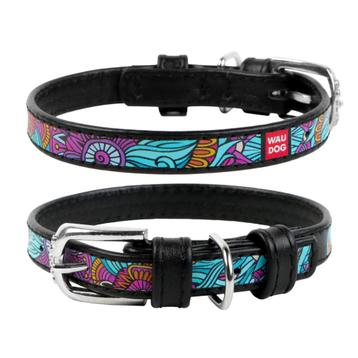WAUDOG Summer Lederen Halsband Zwart Nek 19-25 cm KOOPJE!!! beschikbaar voor biedingen