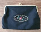vintage brocante portemonnee met borduursel, Antiek en Kunst, Curiosa en Brocante, Ophalen of Verzenden