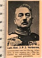 Leger 1925; Luit.kol.Verberne van infanterie naar Grenadiers, Verzenden, Voor 1940, Gebruikt, Overige onderwerpen