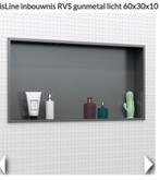 Inbouwnis inloopdouche RVS - 60x30x10 cm, Ophalen of Verzenden, Nieuw, Overige typen, Minder dan 100 cm