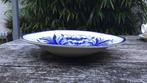Blauw gebloemde oude schaal, Ophalen of Verzenden