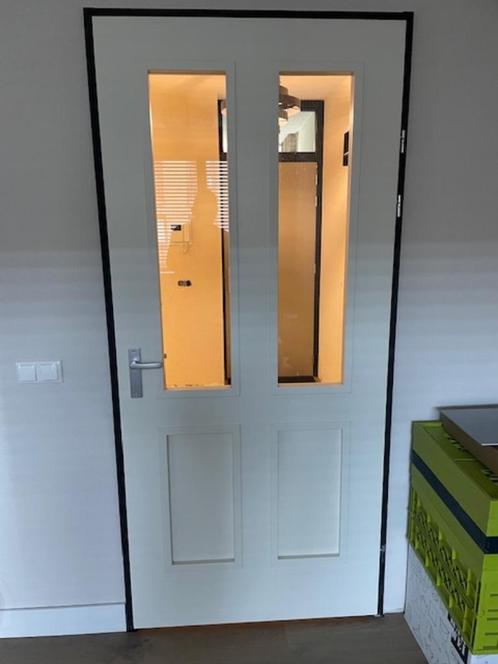 Opdekdeuren, Doe-het-zelf en Verbouw, Deuren en Horren, Gebruikt, Binnendeur, 200 tot 215 cm, 80 tot 100 cm, Ophalen