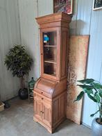 Teakhouten vitrinekast, servieskast, buffetkast, Ophalen, Zo goed als nieuw, 25 tot 50 cm, 200 cm of meer