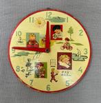 Retro | Vintage houten “oefen” klok | Retro houten klok 22cm, Ophalen of Verzenden