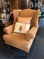 nieuwe stoffen fauteuil - oorfauteuil zetel flamant KORTING, Ophalen, Ledo, Engels sfeervol wonen, 75 tot 100 cm